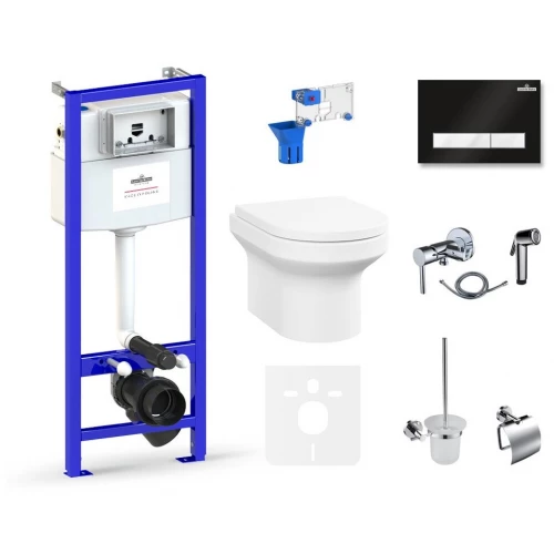 Унитаз Lavinia Boho Relfix Grance Hill Rimless 75110754 (комплект 10 в 1)