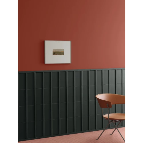 Плитка настенная Mutina Мотиво Грапхите / Motivo Graphite матовая серая BOV07 28х14 см