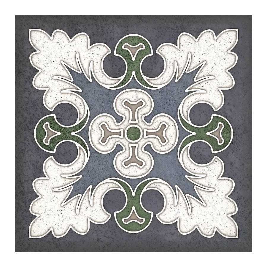 Керамическая плитка Kerlife Smalto decor 1 blu 15*15 см