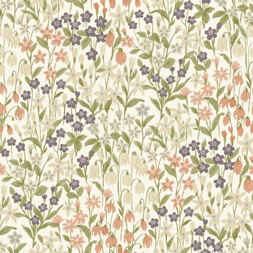 Обои винил на флизелине Grandeco Ciara Красный Зеленый Фиолетовый Белый A 64101 10,05х0,53 м