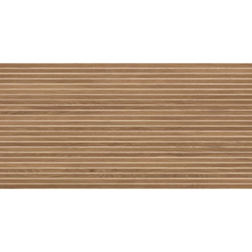 Керамогранит Laparet Wood Canarium Almond Stripes матовый карвинг тёмно-бежевый 120х60 см