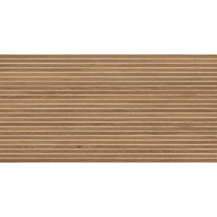 Керамогранит Laparet Wood Canarium Almond Stripes матовый карвинг тёмно-бежевый 120х60 см