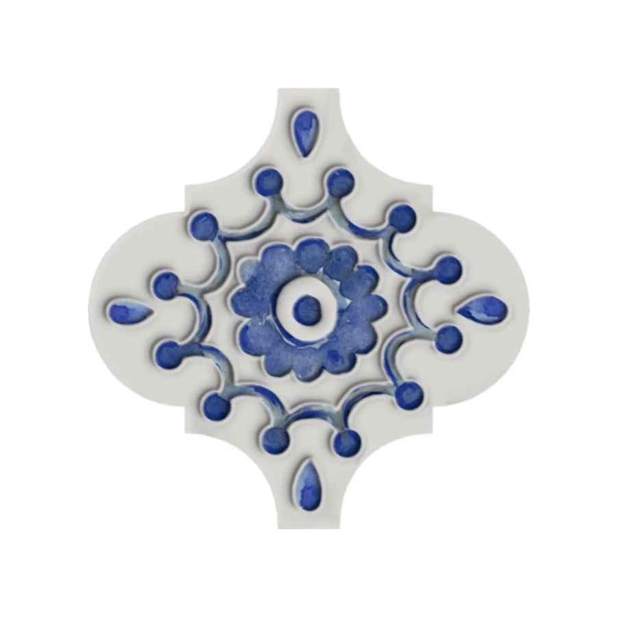 Плитка настенная Kerama Marazzi Арабески Майолика 6 Декор глянцевый синий VT/A321/65000 6,5х6,5 см