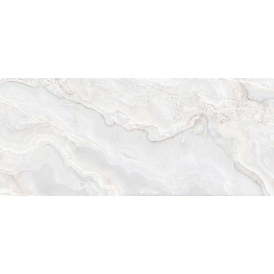 Керамогранит Ava Ceramica Onice Iride Avorio Lap полуглянцевый белый 173021/2 280х120 см