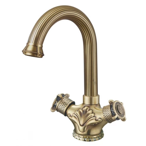 Смеситель для раковины Zorg Antic A 2008U-BR бронза