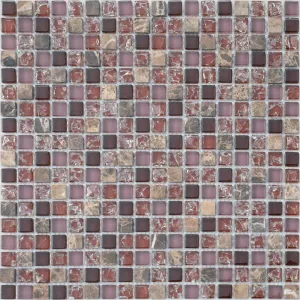 Мозаика из стекла и натурального камня Caramelle Mosaic Siracusa многоцветный 30,5x30,5 см
