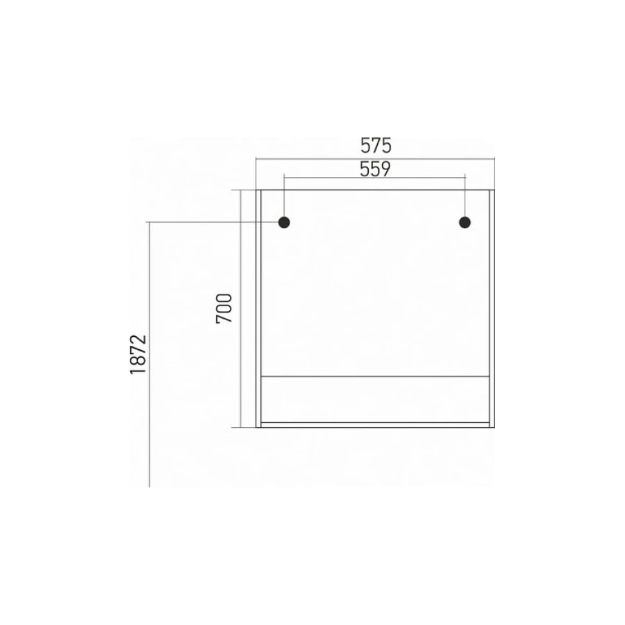 Зеркало-шкаф MixLine навесной без подсветки Сура-60 539801 57.5x70 см