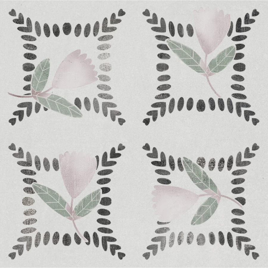 Керамогранит Harmony Peronda Dakar Garden матовый серо-зеленый 3356237714 12,3х12,3 см