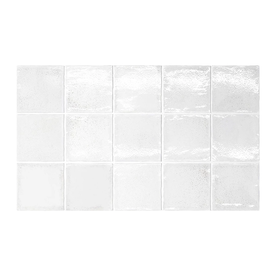 Плитка керамическая Equipe Алтея Whите / Altea White глянцевая белая 27599 10х10 см