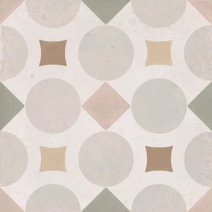 Керамогранит Harmony Peronda Patterns Pink Geometric матовый многоцветный 3386036508 22,3х22,3 см