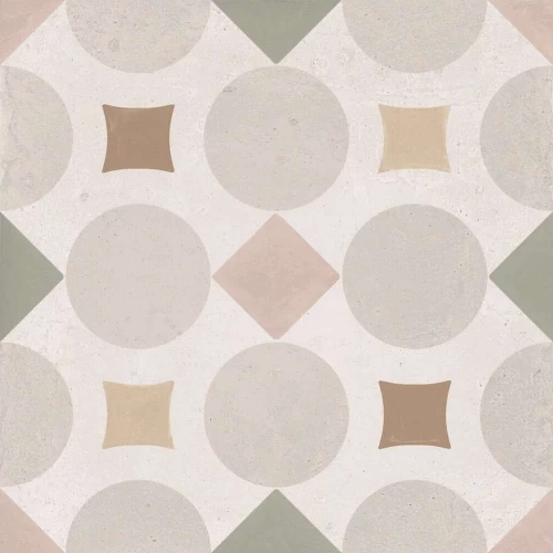 Керамогранит Harmony Peronda Patterns Pink Geometric матовый многоцветный 3386036508 22,3х22,3 см