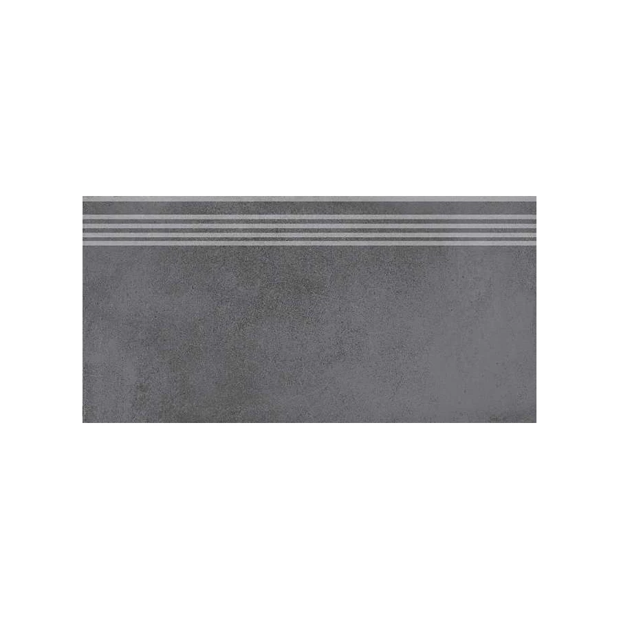 Ступень Kerama Marazzi Мирабо матовая темно-серая DD253700R/GR 60х30 см