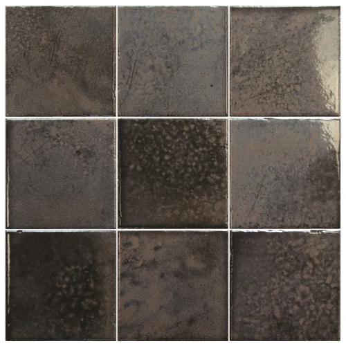 Керамогранит Equipe Bohemian Charcoal глянцевый черный 32336 10x10 см