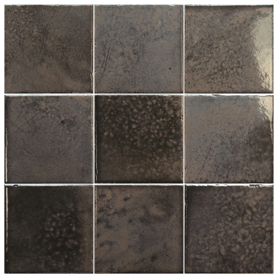 Керамогранит Equipe Bohemian Charcoal глянцевый черный 32336 10x10 см