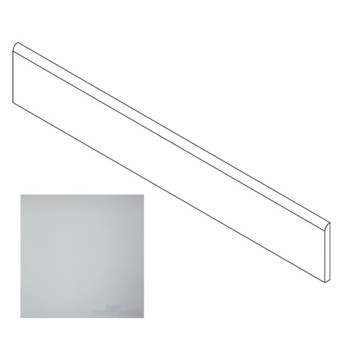 Плинтус Грани Таганая Профи с завальцовкой светло-серый матовый GT009M 120х9,5 см