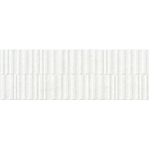 Плитка настенная Peronda Manhattan Wall Manhattan White Wavy SP R матовая белая 5087840270 100х33,3 см