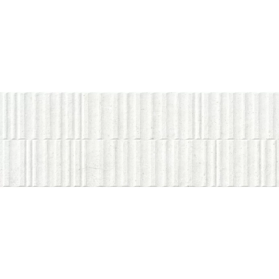 Плитка настенная Peronda Manhattan Wall Manhattan White Wavy SP R матовая белая 5087840270 100х33,3 см