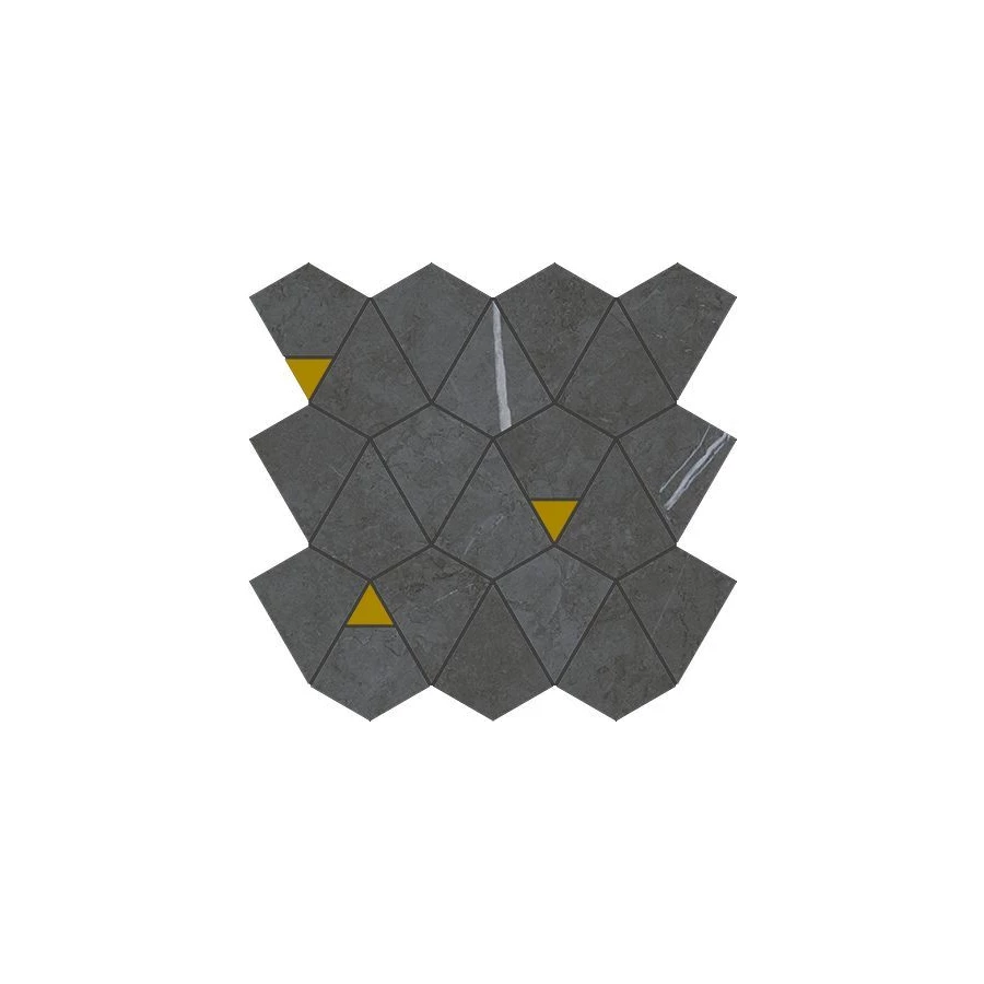 Мозаика Italon Метрополис Империал Вертекс черный 25,8х30 см