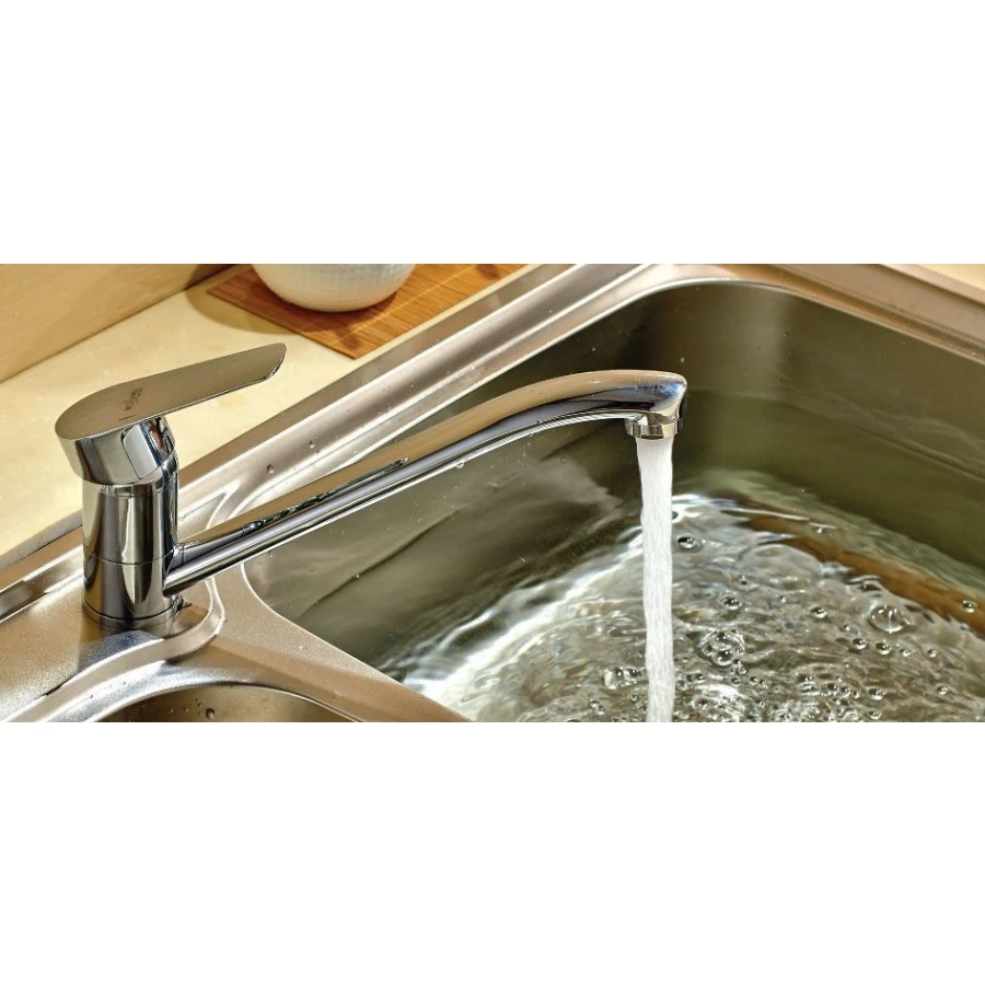 Смеситель для кухонной мойки Rossinka S S35-21 хром