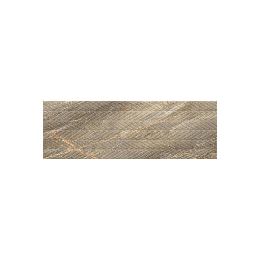 Плитка настенная Sina Tile Supreme Dark Oliva Rustic 2429 глянцевая коричневая 107х43 см