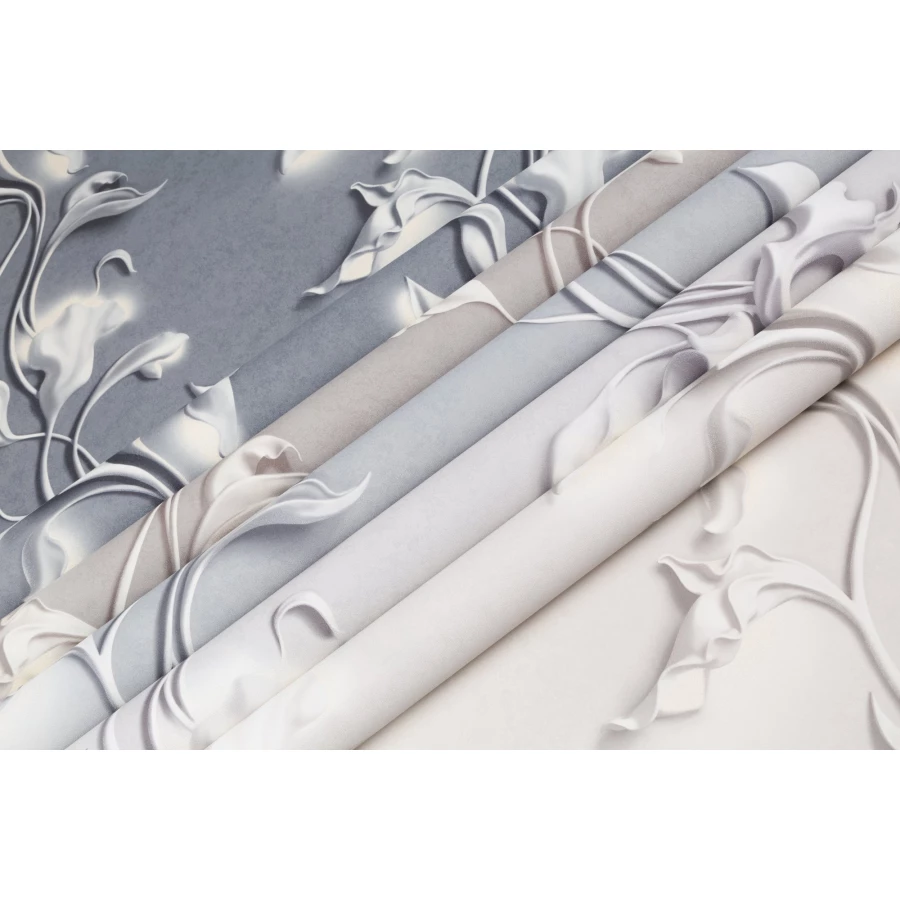 Обои флизелиновые Palitra Home Barelief серый HC72275-14 1,06х10,05 м