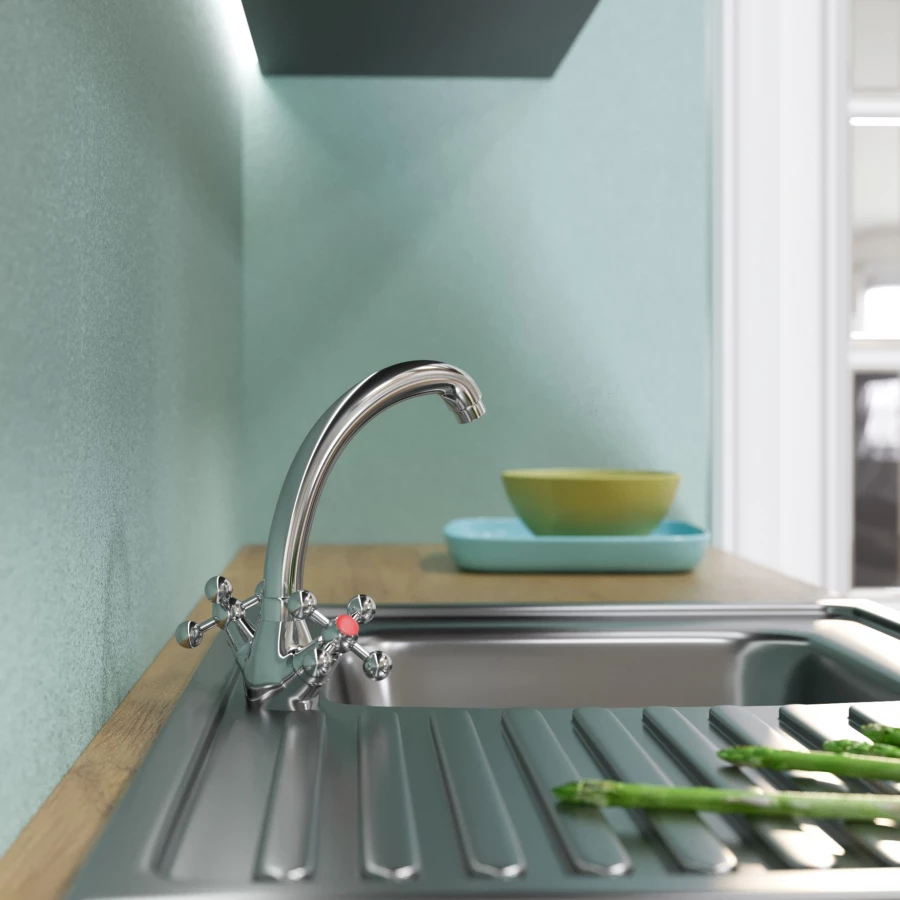 Смеситель для кухни MixLine ML07-031 низкий излив 522132 хром излив