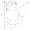 Стеклянный диспенсер для жидкого мыла Am Pm Sensation с настенным держателем A3036900