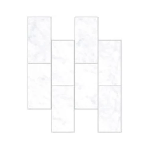 Мозаика Vitra Marmori Кирпичная кладка Каррара Белый 35,5х29 см