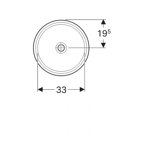 Раковина Geberit VariForm 39 500.746.01.2
