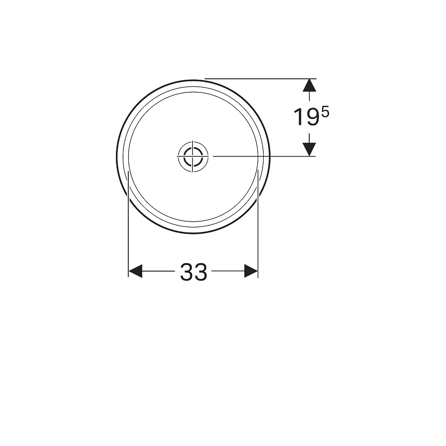 Раковина Geberit VariForm 39 500.746.01.2