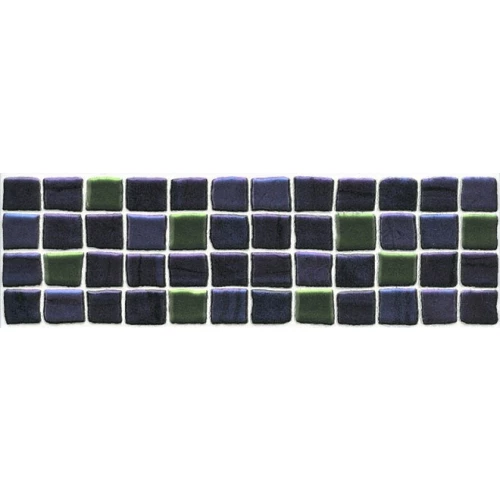 Плитка настенная Kerama Marazzi Калькутта Бордюр глянцевый синий AD/A116/7000T 20х6,3 см