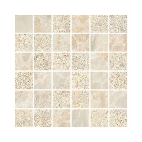 Мозаика Vitra Marble-X Marble-Stone Кремовый Матовый-Лаппато Ректификат K9498848R001VTE0 (5х5) 30х3 см
