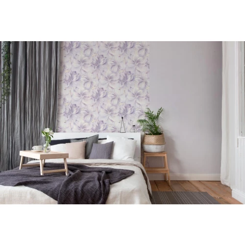 Обои флизелиновые Palitra Home Nimfa фиолетовый HC72273-65 1,06х10,05 м