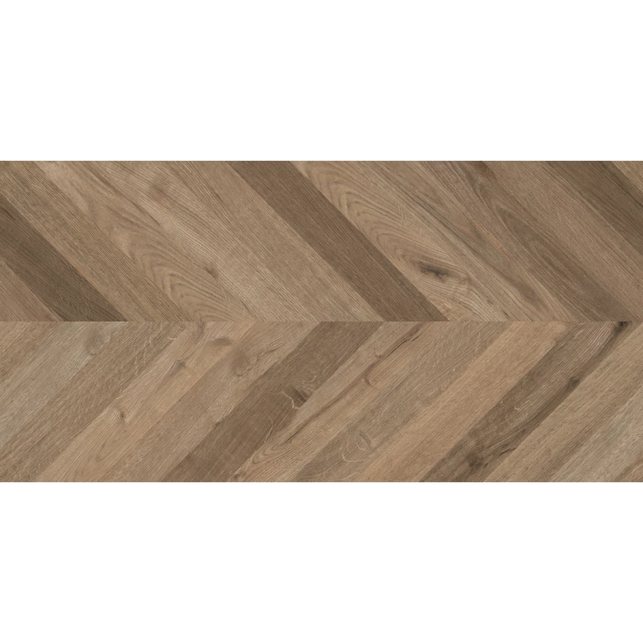 Керамогранит Laparet Wood Lux Walnut Chevron M матовый карвинг коричневый 120х60 см