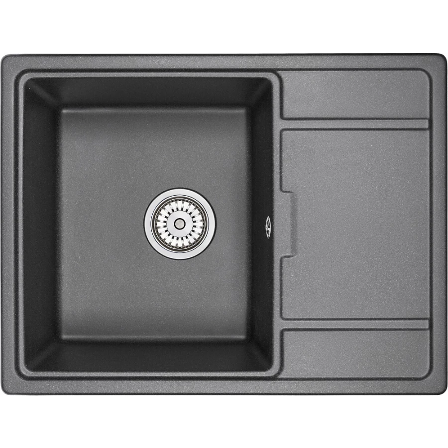 Кухонная мойка Granula 6503, ШВАРЦ 65х50 см