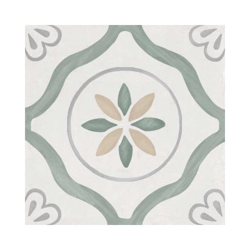 Керамогранит Harmony Peronda Sirocco Green Petals серо-зеленый 3386036157 22,3х22,3 см