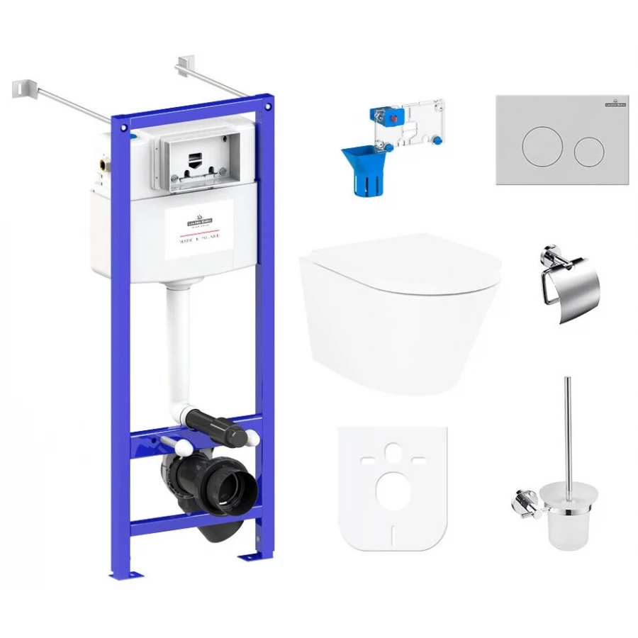 Унитаз Lavinia Boho Relfix Biore Compacto Rimless 97020151 (комплект 9 в 1)