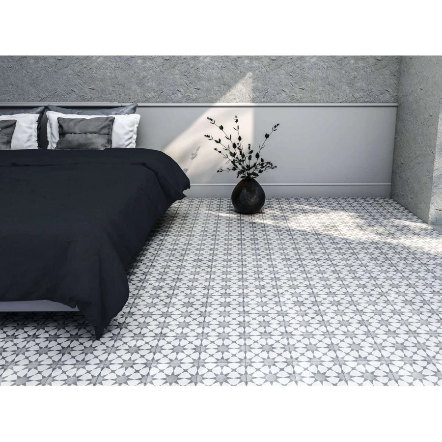 Керамогранит Harmony Peronda Cuban White Star R10 серый 3386037243 22,3x22,3 см