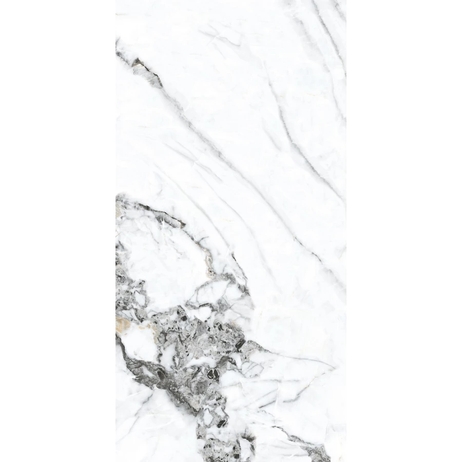 Керамогранит Basconi Home Bianco Gold-1 full body polished gold BHW-0035-1 120х60х0,8 см