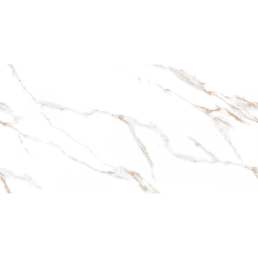 Керамогранит Ceradim Calacatta Sharp Gold белый Полированный 120х60 см