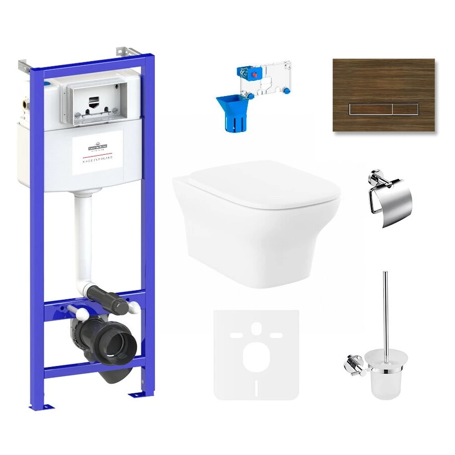 Унитаз Lavinia Boho Relfix Bristol Rimless 75110375 (комплект 9 в 1)