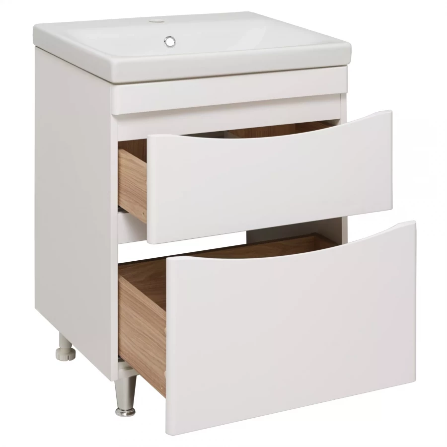 Тумба под раковину Runo Афина 60 под умывальник Moduo 60 00-00001169