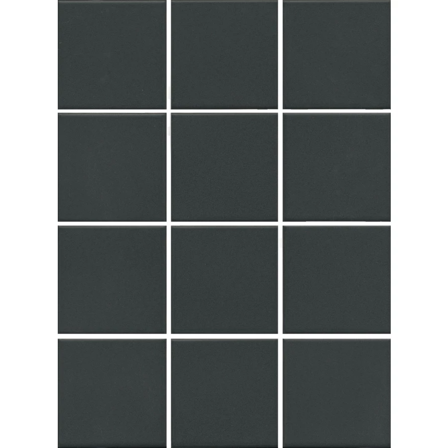 Керамогранит Kerama Marazzi Агуста черный натуральный из 12 частей 1333 9,8х9,8 см