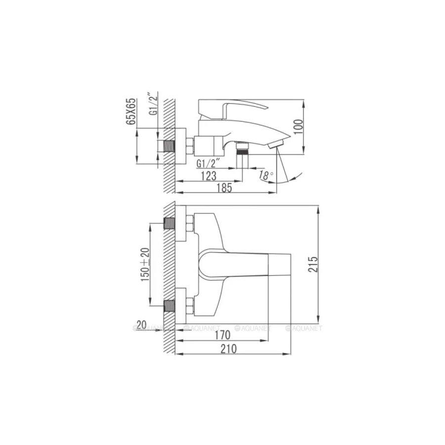 Смеситель Iddis для ванны Vane VANSB00i02WA