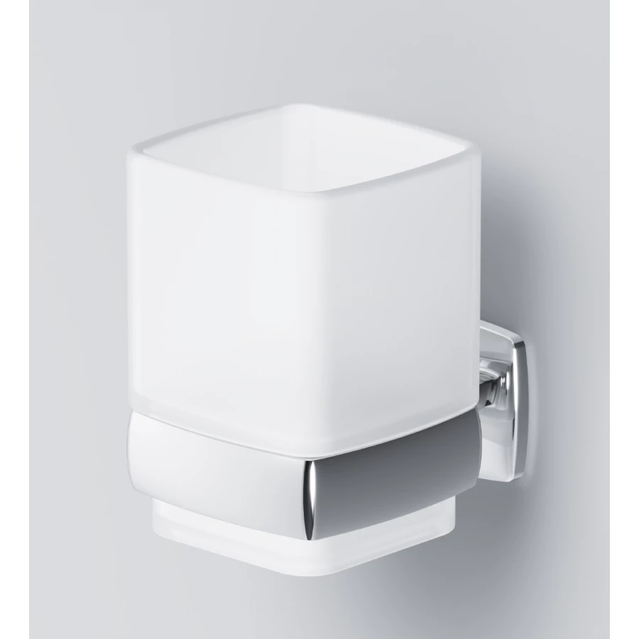 Стеклянный стакан с настенным держателем Am Pm Gem A9034300