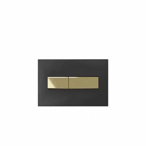 Кнопка смыва для инсталляции Creto Snap 2.0 черный матовый золото глянцевый KL-CR-752-4