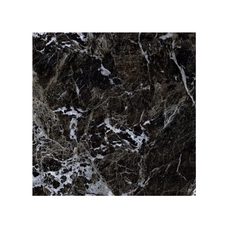 Керамогранит Gresse Simbel carbon Мрамор черно белый матовый GRS05-03M 600*600*10мм 60х60 см