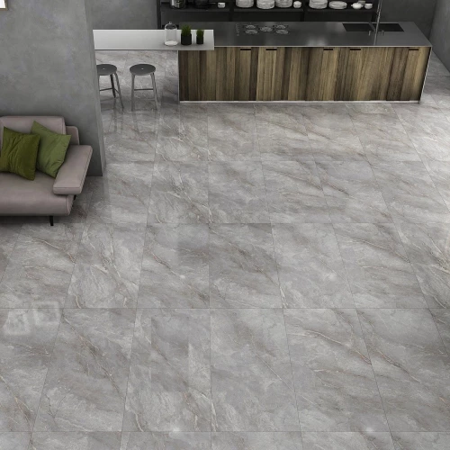 Керамогранит Neodom Marble Orobico Grey Polished глянцевый серый N20484 120x60 см