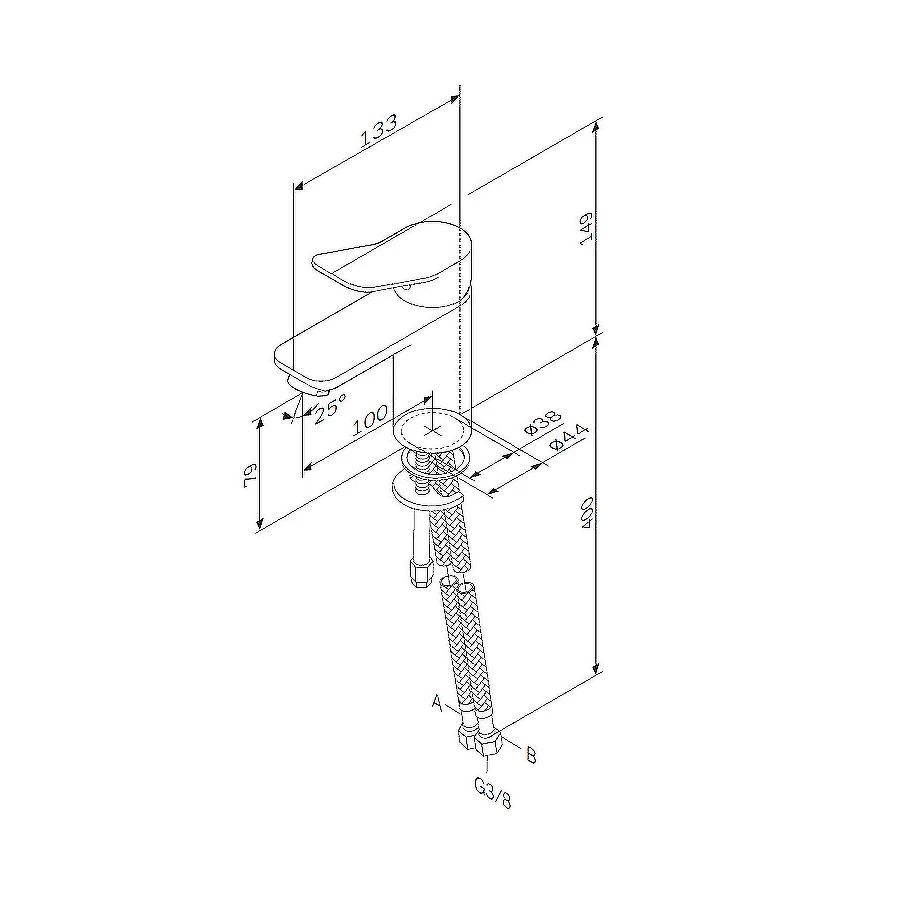 Смеситель для раковины Am Pm X-Joy F85A02100