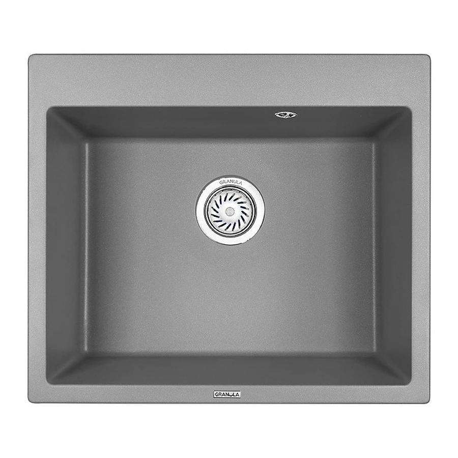 Кухонная мойка Granula 6001, АЛЮМИНИУМ 60х52 см
